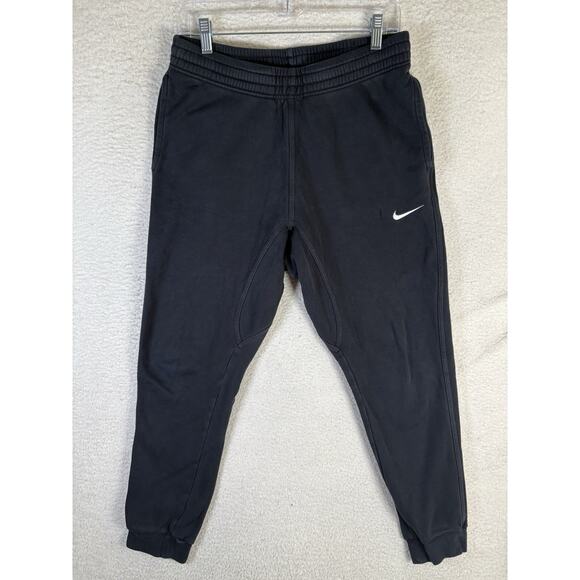 Nike Jogger Sweatpants Mens Medium Black 826431 Tapered Gym Workout READ - Picture 1 of 16